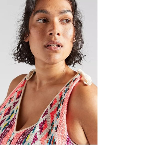 Anthropologie Embroidered V-Neck Tank - Picture 2 of 11